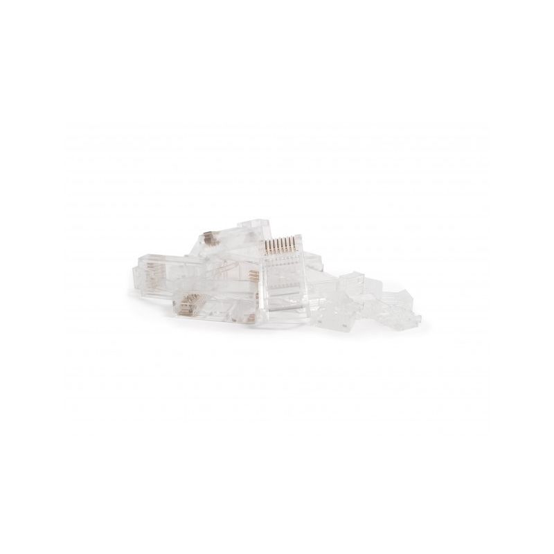 CAT6a Stecker RJ45 geschirmt mit Hilfsstück - für Flexibel - 10 Stück