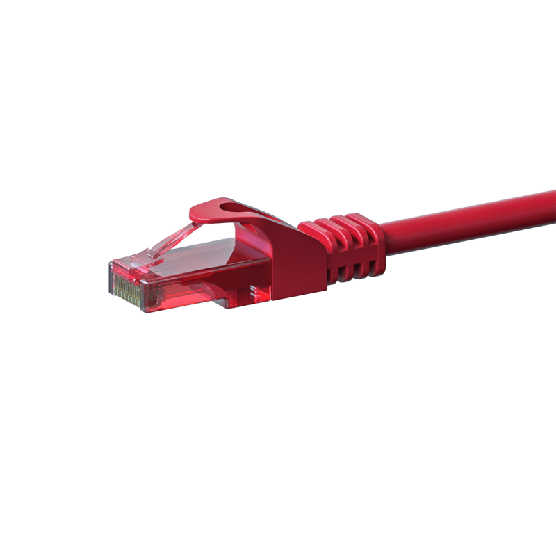CAT6 Netzwerkkabel 100% Kupfer - U/UTP - 2 Meter - Rot