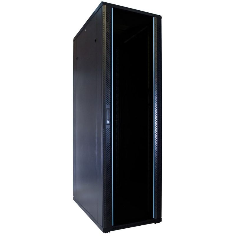 42 HE 19” Serverschrank, mit Glastür (BxTxH) 600 x 1000 x 2000mm 