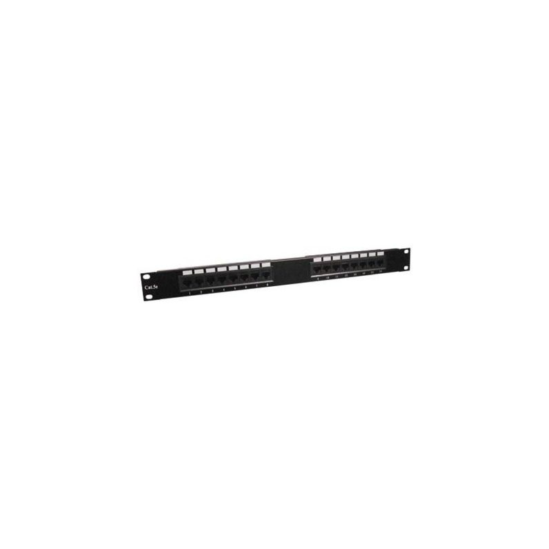 Patchpanel 19" CAT5e UTP - 16 ports