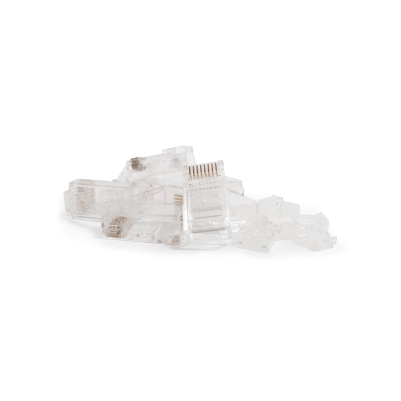 CAT6 Pass Through RJ45 Netzwerkstecker - ungeschirmt - für flexible Kabel 10 Stück