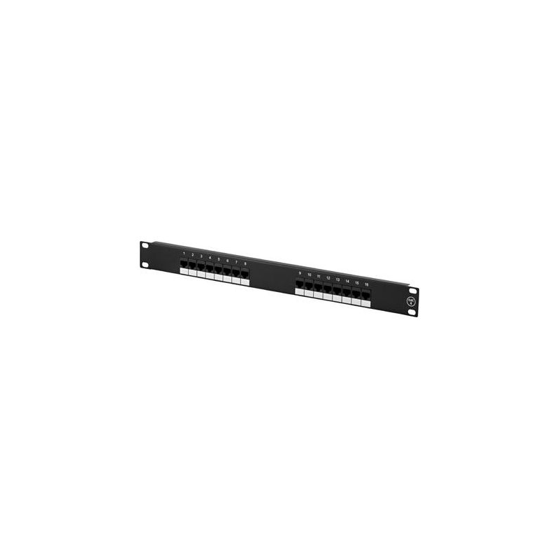 Patchpanel 19" CAT6 UTP - 16 ports