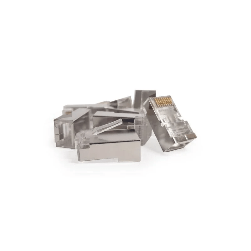 DANICOM SFTP RJ45 CAT6a Netzwerkstecker - für Starrleiter - 10 Stück