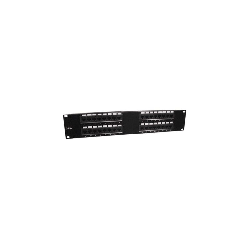 19-Zoll-2U-UTP-Patchpanel mit 32xRJ45 Cat 5e