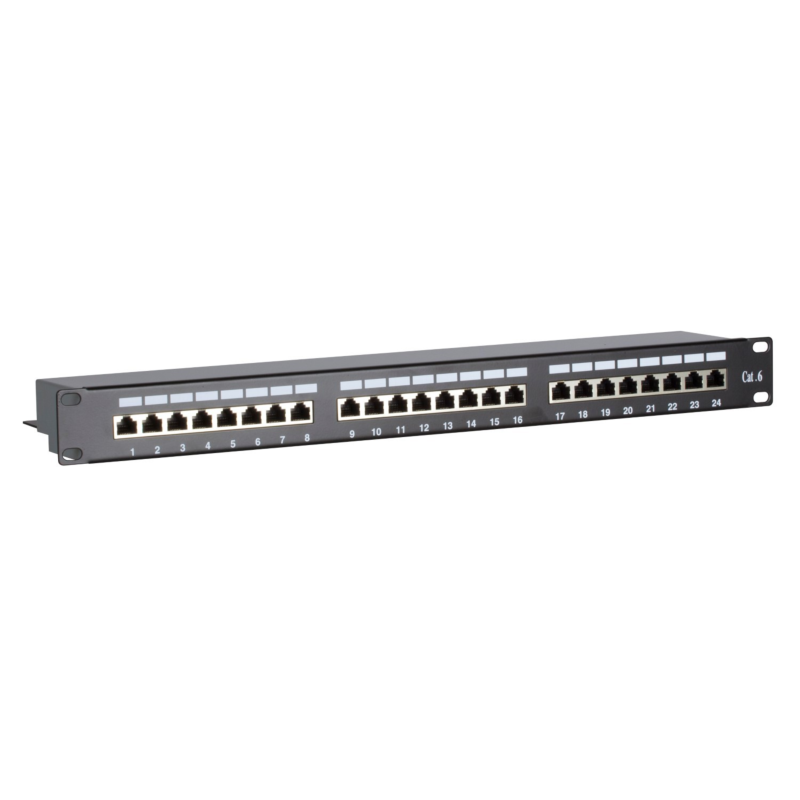 Patchpanel 19" CAT6 FTP - 24 ports