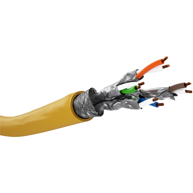 DANICOM CAT7 S/FTP 100m kabel op rol stug -  LSZH (Eca)