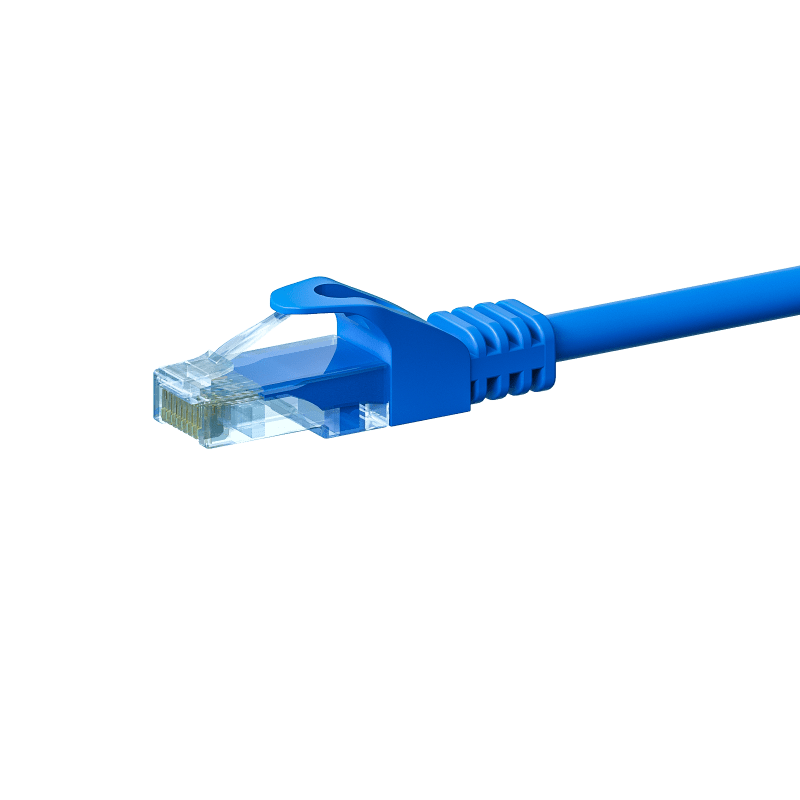 CAT5e Netzwerkkabel, U/UTP, 20 meter, Blau, 100% Kupfer