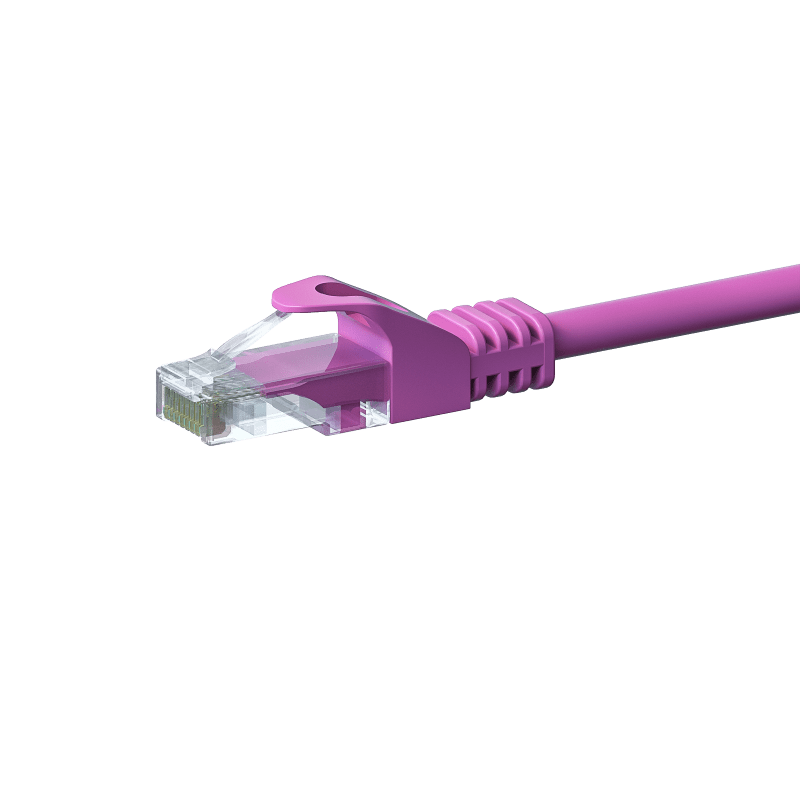 CAT5e Netzwerkkabel, U/UTP, 20 meter, Rosa, 100% Kupfer