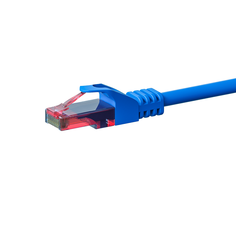 CAT6 Netzwerkkabel 100% Kupfer - U/UTP - 7,5 Meter- Blau