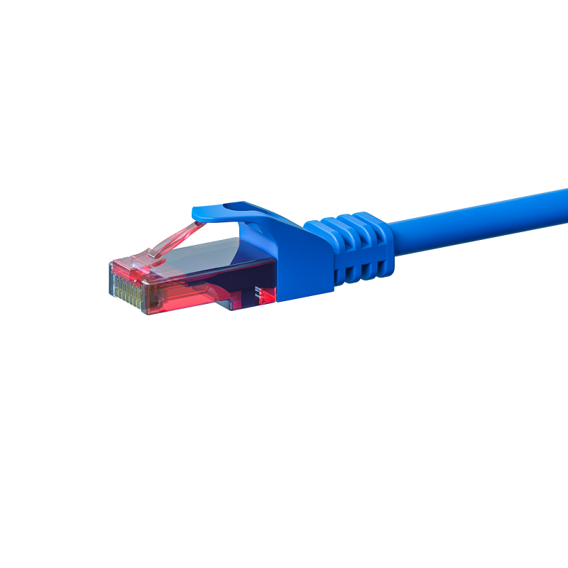 CAT6 Netzwerkkabel 100% Kupfer - U/UTP - 15 Meter - Blau