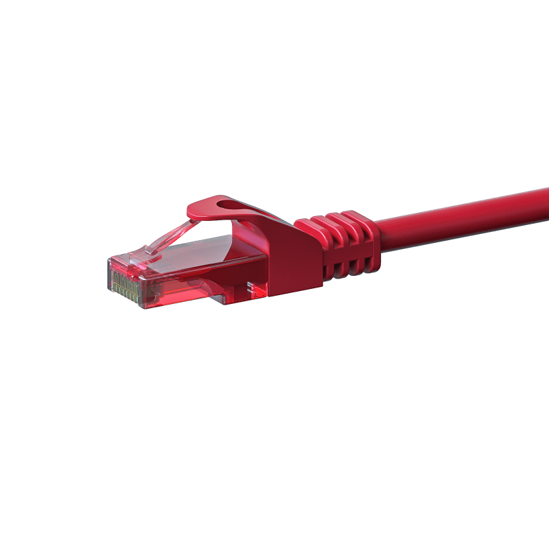 CAT6 Netzwerkkabel 100% Kupfer - U/UTP - 10 Meter - Rot