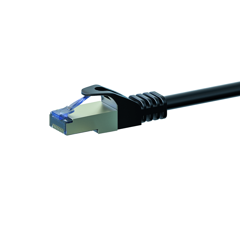 CAT 6a Netzwerkkabel LSOH - S/FTP - 1,50 Meter - Schwarz