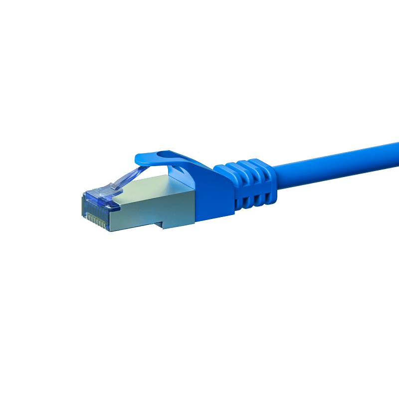 CAT 6a Netzwerkkabel LSOH - S/FTP - 0,25 Meter - Blau