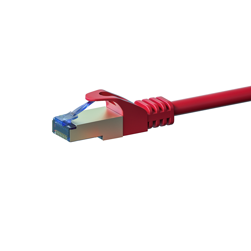 CAT 6a Netzwerkkabel LSOH - S/FTP - 0,50 Meter - Rot