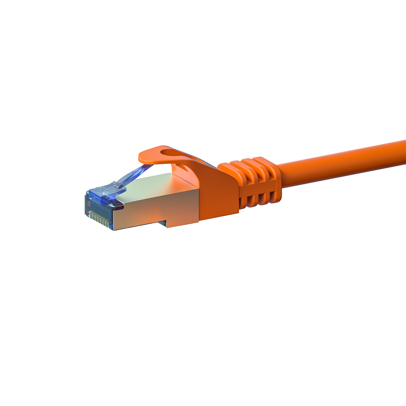 CAT 6a Netzwerkkabel LSOH - S/FTP - 1 Meter - Orange