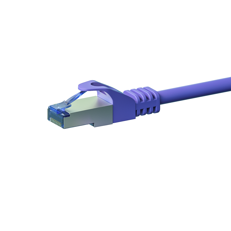 CAT 6a Netzwerkkabel LSOH - S/FTP - 7,50 Meter - Violett