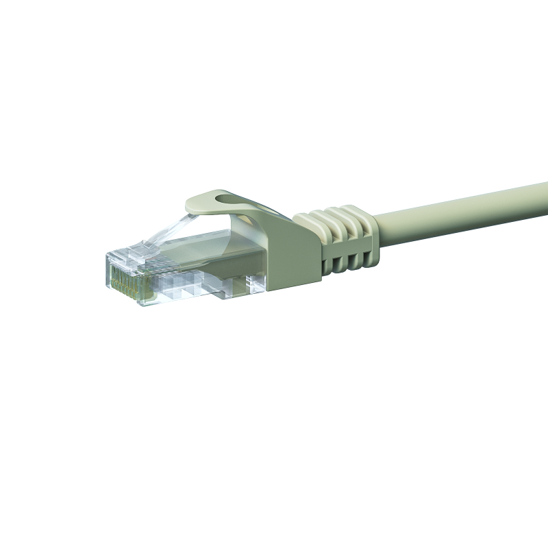 CAT 5e Netzwerkkabel U/UTP – 2 Meter -  Grau - CCA