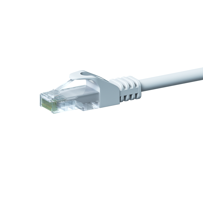 CAT 5e Netzwerkkabel U/UTP – 1 Meter -  Weiß   - CCA