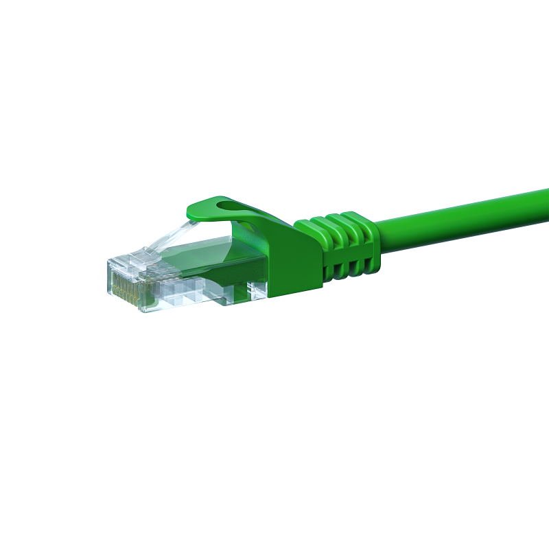 CAT 5e Netzwerkkabel U/UTP – 15 Meter -  Grün - CCA