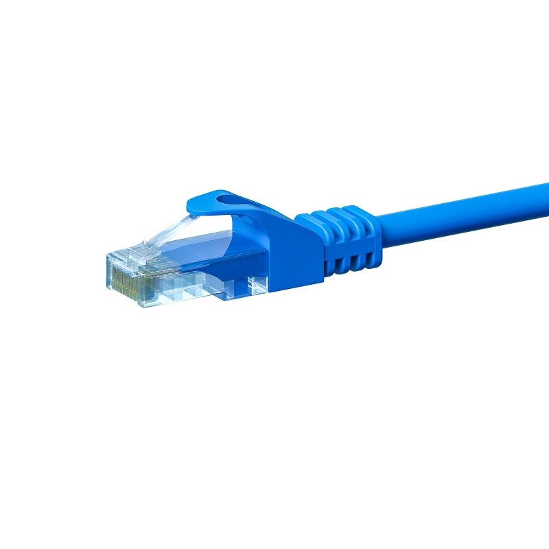 CAT 5e Netzwerkkabel U/UTP – 3 Meter -  Blau - CCA