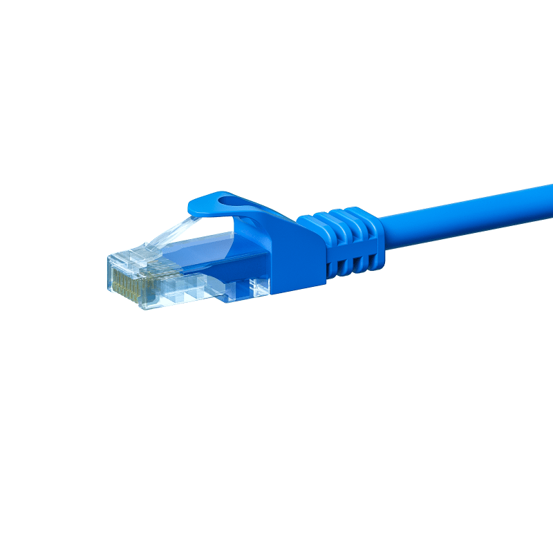 CAT 5e Netzwerkkabel U/UTP – 15 Meter -  Blau - CCA