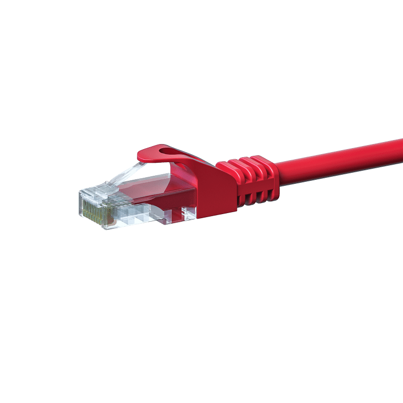 CAT 5e Netzwerkkabel U/UTP – 20 Meter -  Rot - CCA