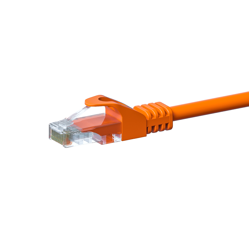 CAT 5e Netzwerkkabel U/UTP – 0.25 Meter -  Orange - CCA