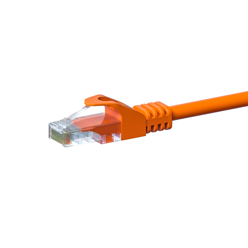 CAT 5e Netzwerkkabel U/UTP – 1 Meter -  Orange - CCA