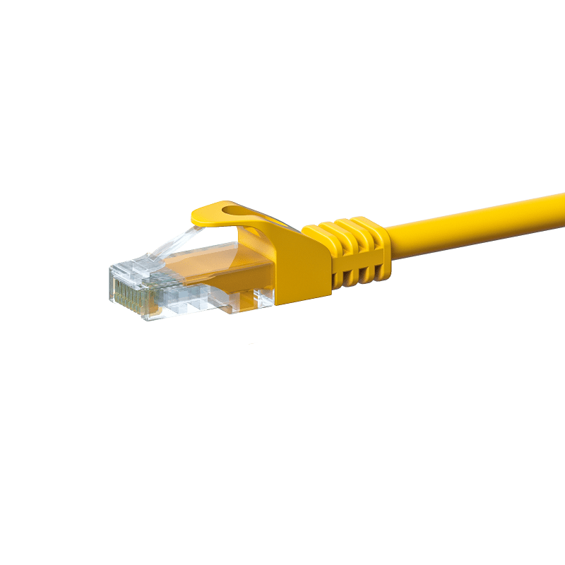 CAT 5e Netzwerkkabel U/UTP – 1 Meter -  Gelb - CCA