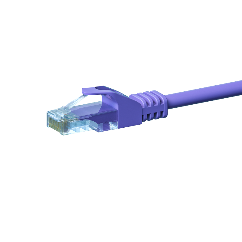 CAT 5e Netzwerkkabel U/UTP – 3 Meter -  Violett - CCA