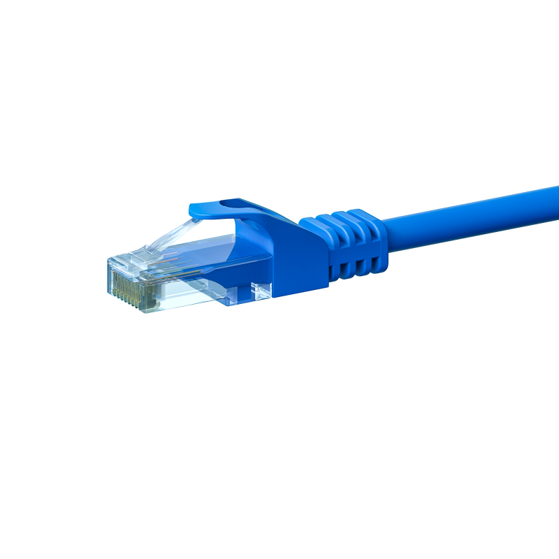 CAT 6 Netzwerkkabel U/UTP - 0,50 Meter - Blau - CCA