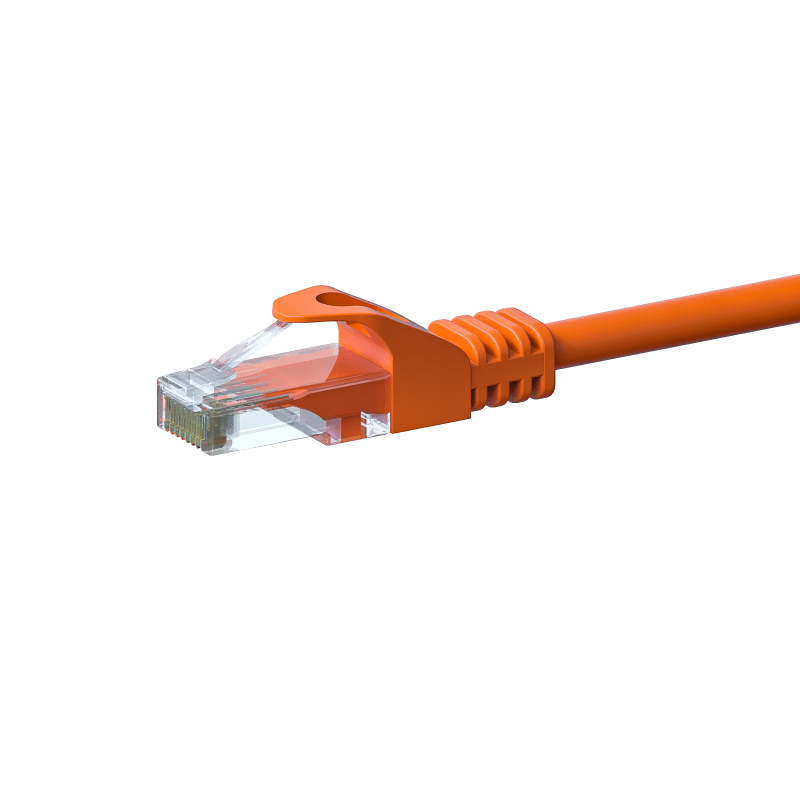 CAT 6 Netzwerkkabel U/UTP - 1 Meter - Orange - CCA