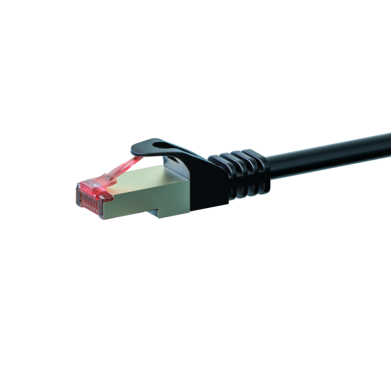CAT 6 Netzwerkkabel LSOH - S/FTP - 2 Meter - Schwarz