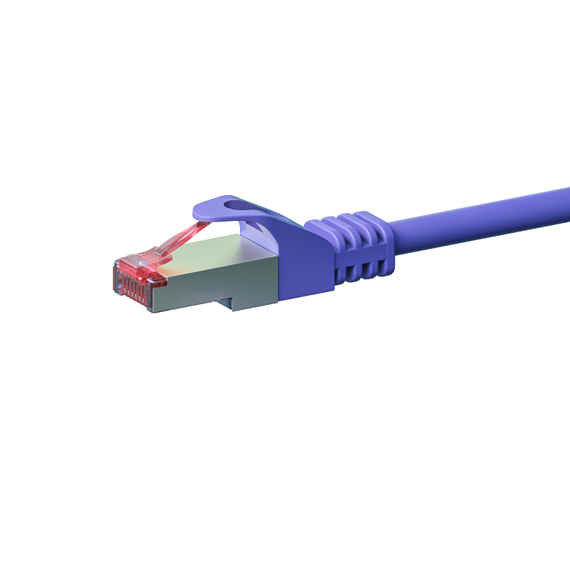 CAT 6 Netzwerkkabel LSOH - S/FTP - 1 Meter - Violett