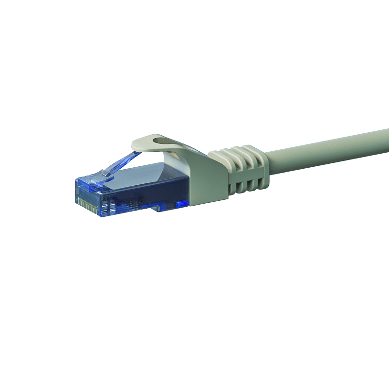 CAT6a Netzwerkkabel 100% Kupfer - U/UTP - 5 Meter - Grau
