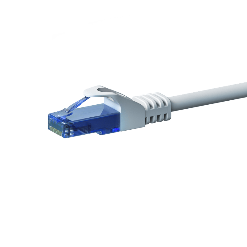 CAT6a Netzwerkkabel 100% Kupfer - U/UTP - 0,15 Meter - Weiß