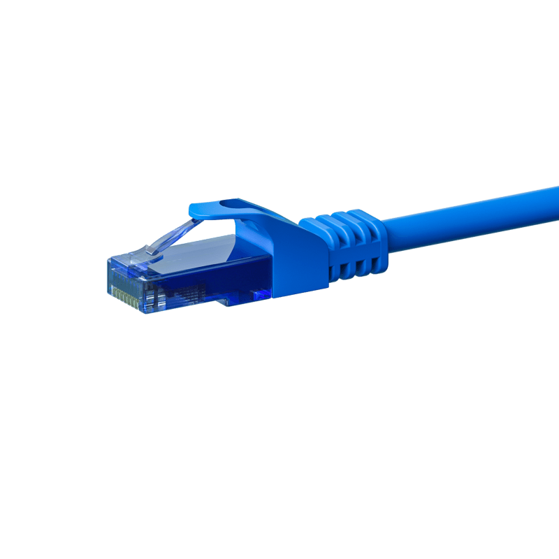 CAT6a Netzwerkkabel 100% Kupfer - U/UTP - 2 Meter - Blau