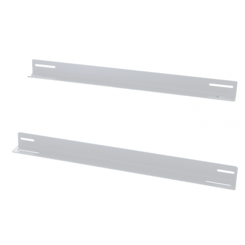 19” Rackschienen für 600mm tiefe Wandschränke - weiß
