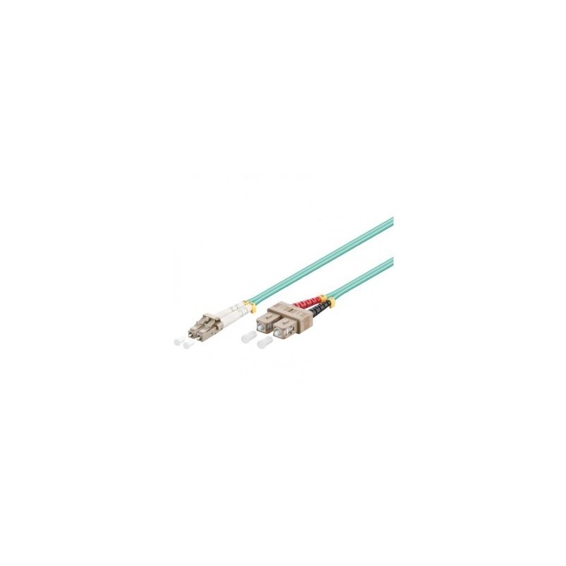 OM3 Duplex Glasfaserkabel LC-SC 1,50m