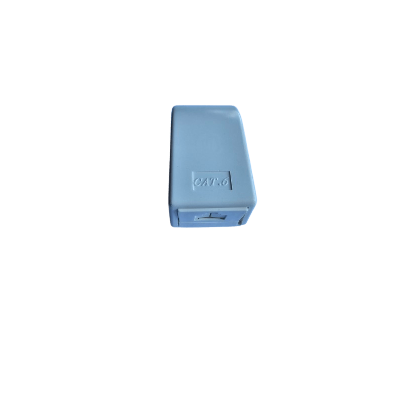 Dose Aufputz Cat. 6/ Class E einfach, ungeschirmt, 1 x 45RJ, Elfenbein