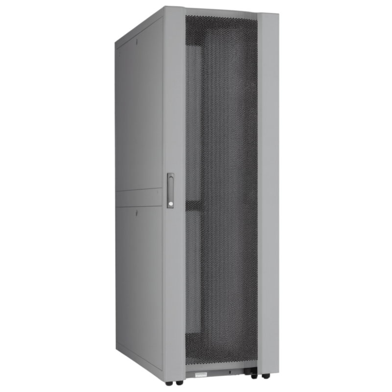48 HE 19” Datacenter Serverschrank, mit perforierter Fronttür (BxTxH) 600 x 1200 x 2250mm Grau