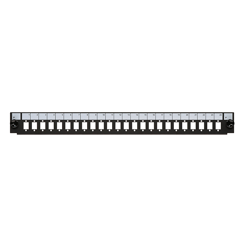 Frontplatte LC/SC/E2000 24-Port Simplex/Duplex, geeignet für universelle Glasfaserablage