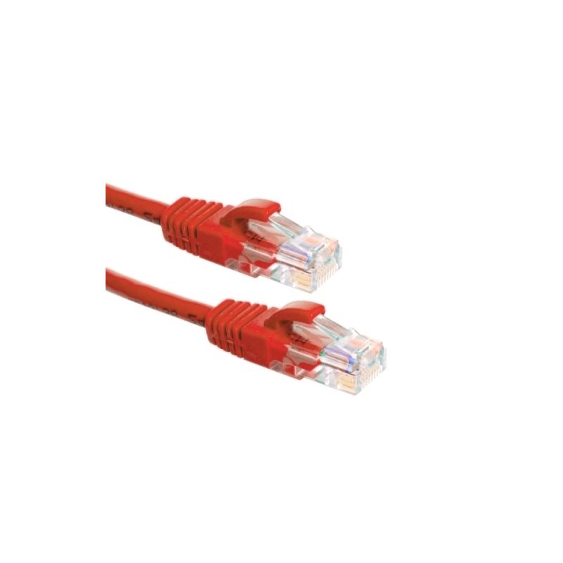 CAT6a Netzwerkkabel 100% Kupfer - U/UTP - 0,50 Meter - Rot