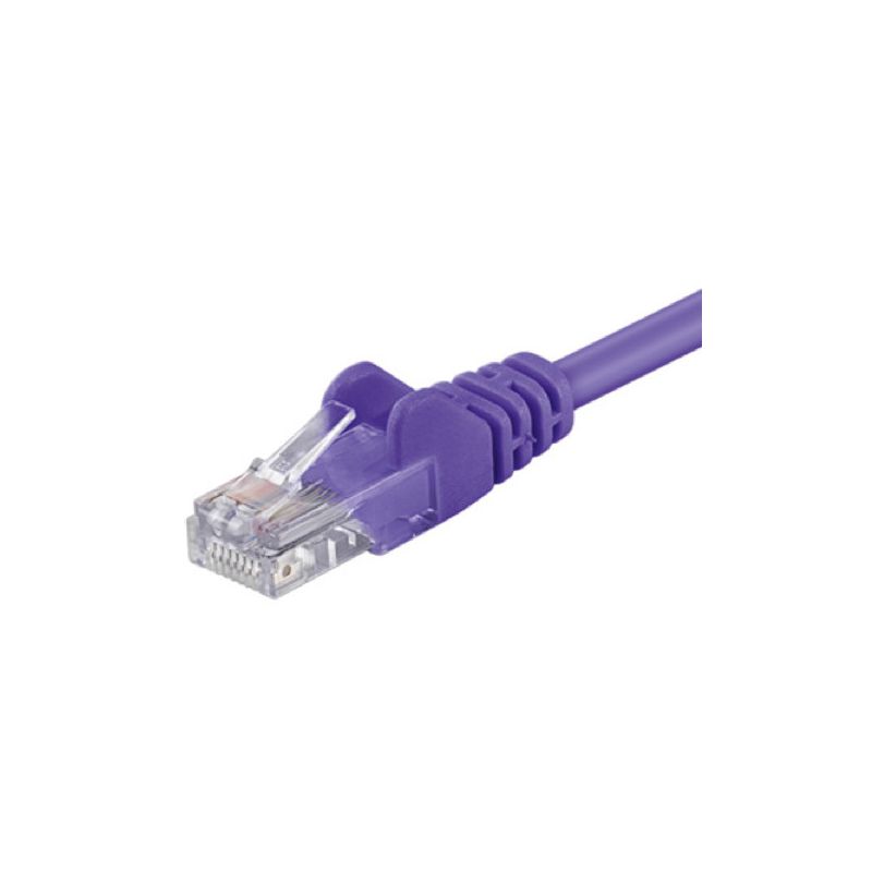 CAT 5e Netzwerkkabel U/UTP – 1 Meter -  Violett - CCA