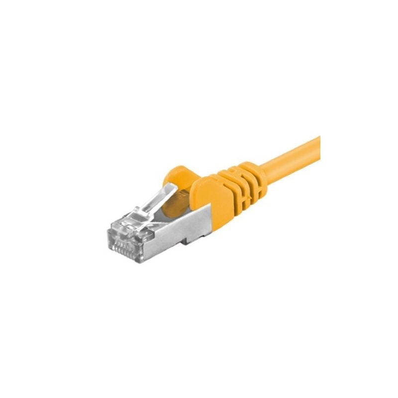 CAT 5e Netzwerkkabel F/UTP – 0,25 Meter -  Gelb