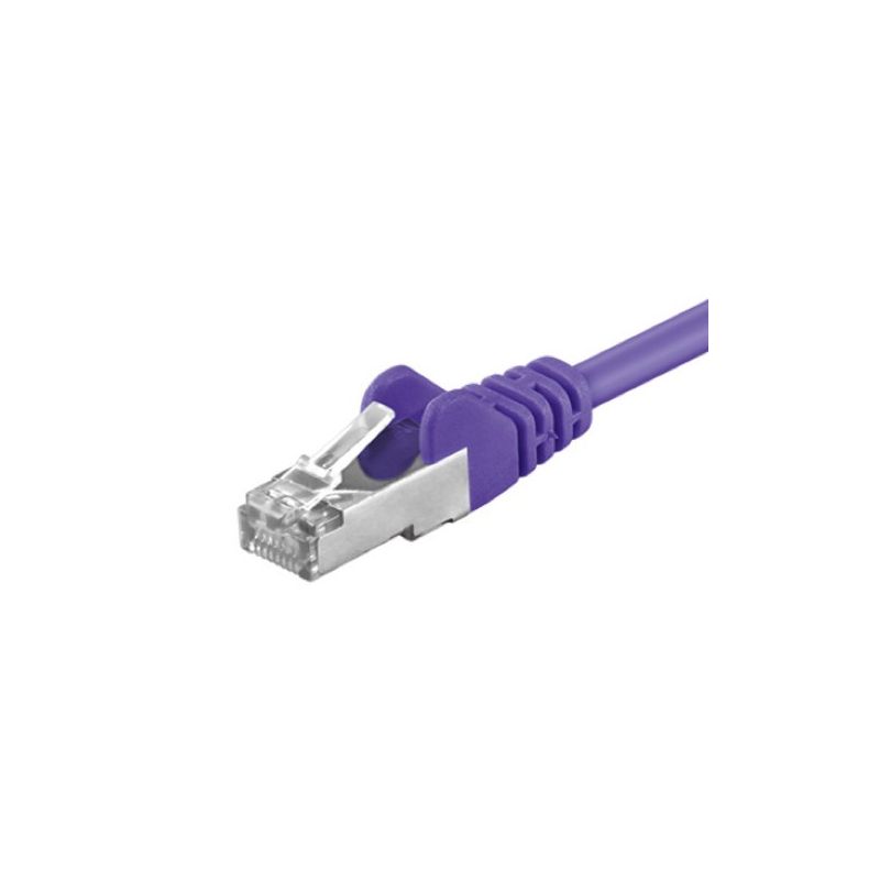 CAT 5e Netzwerkkabel F/UTP – 0,50 Meter -  Violett