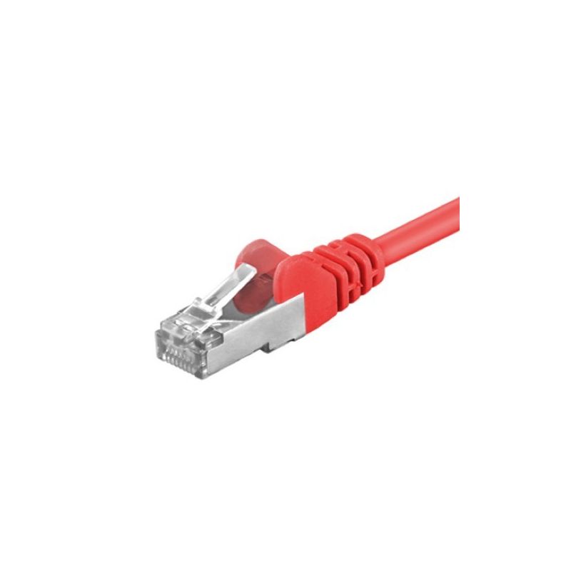 CAT 5e Netzwerkkabel F/UTP – 0,25 Meter -  Rot
