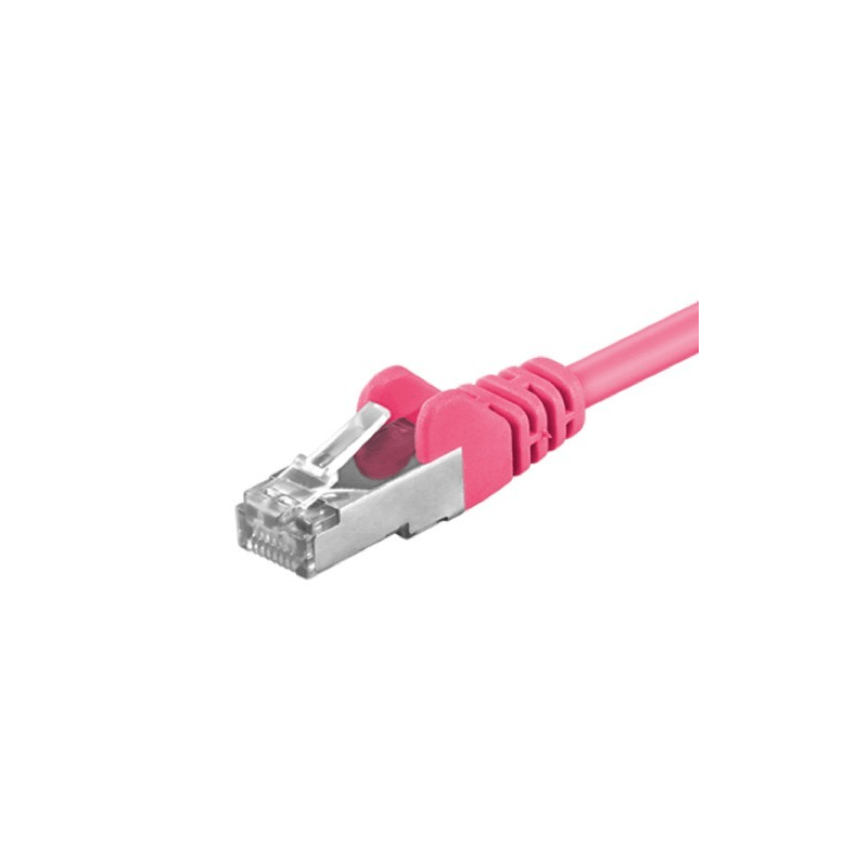 CAT 5e Netzwerkkabel F/UTP – 0.25 Meter -  Rosa