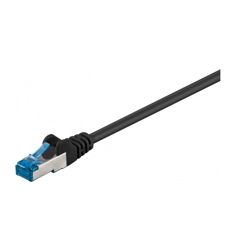 CAT 6a Netzwerkkabel LSOH - S/FTP - 20 Meter - Schwarz