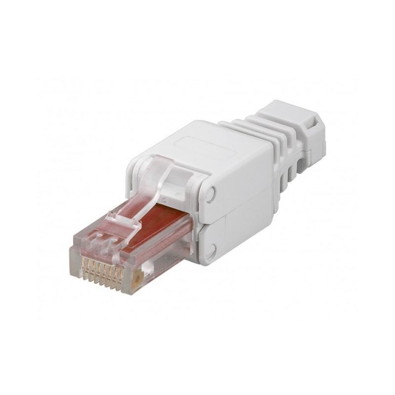 UTP CAT5e Toolless RJ45 Netzwerkstecker - für massive und flexibele UTP Kabel